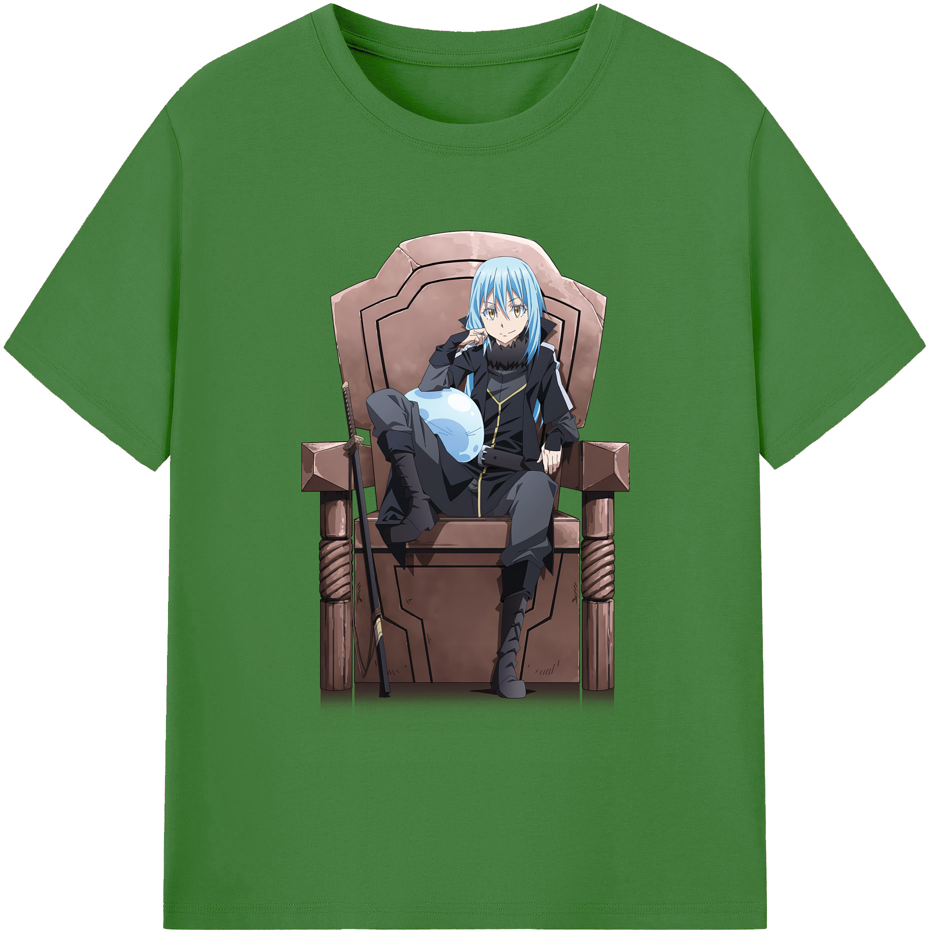 （画像用） 転スラ Regarding Reincarnated to Slime レディースカジュアルプリントTシャツ（綿100％）